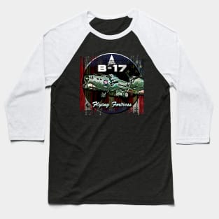 B 17 Flying Fortress Baseball T-Shirt